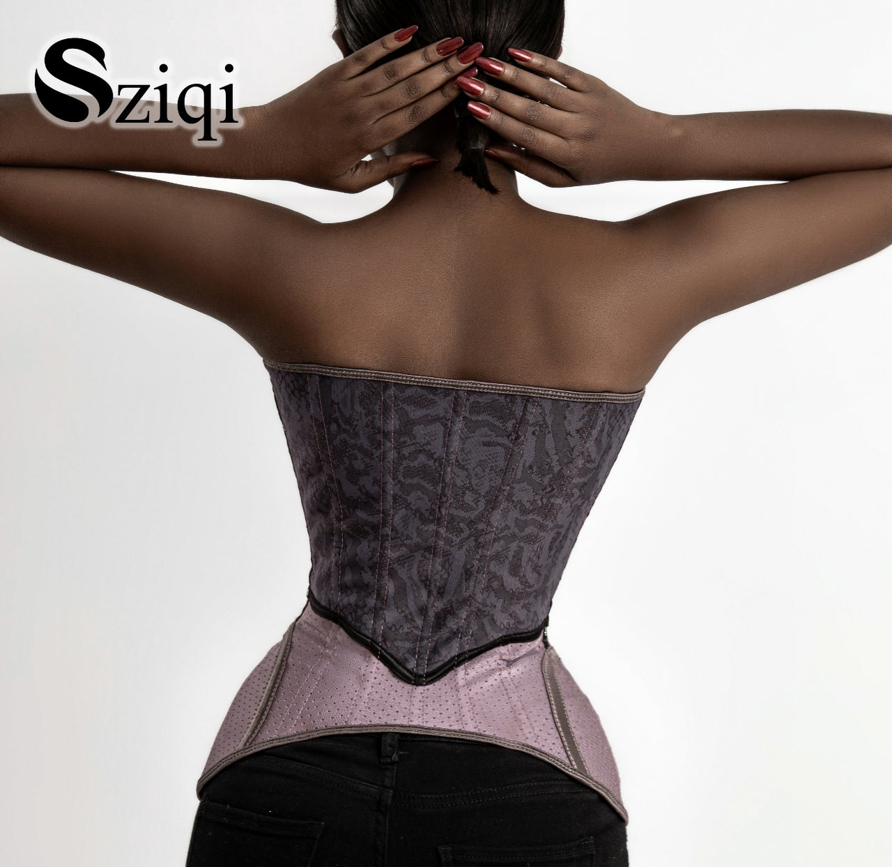 Sziqi 15 clips Wistaria waist trainer