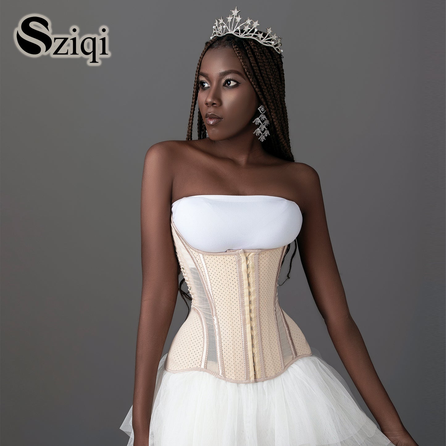 Sziqi 14 clips chocolate Strawberry latex fashion sports post-natal repair waist protection