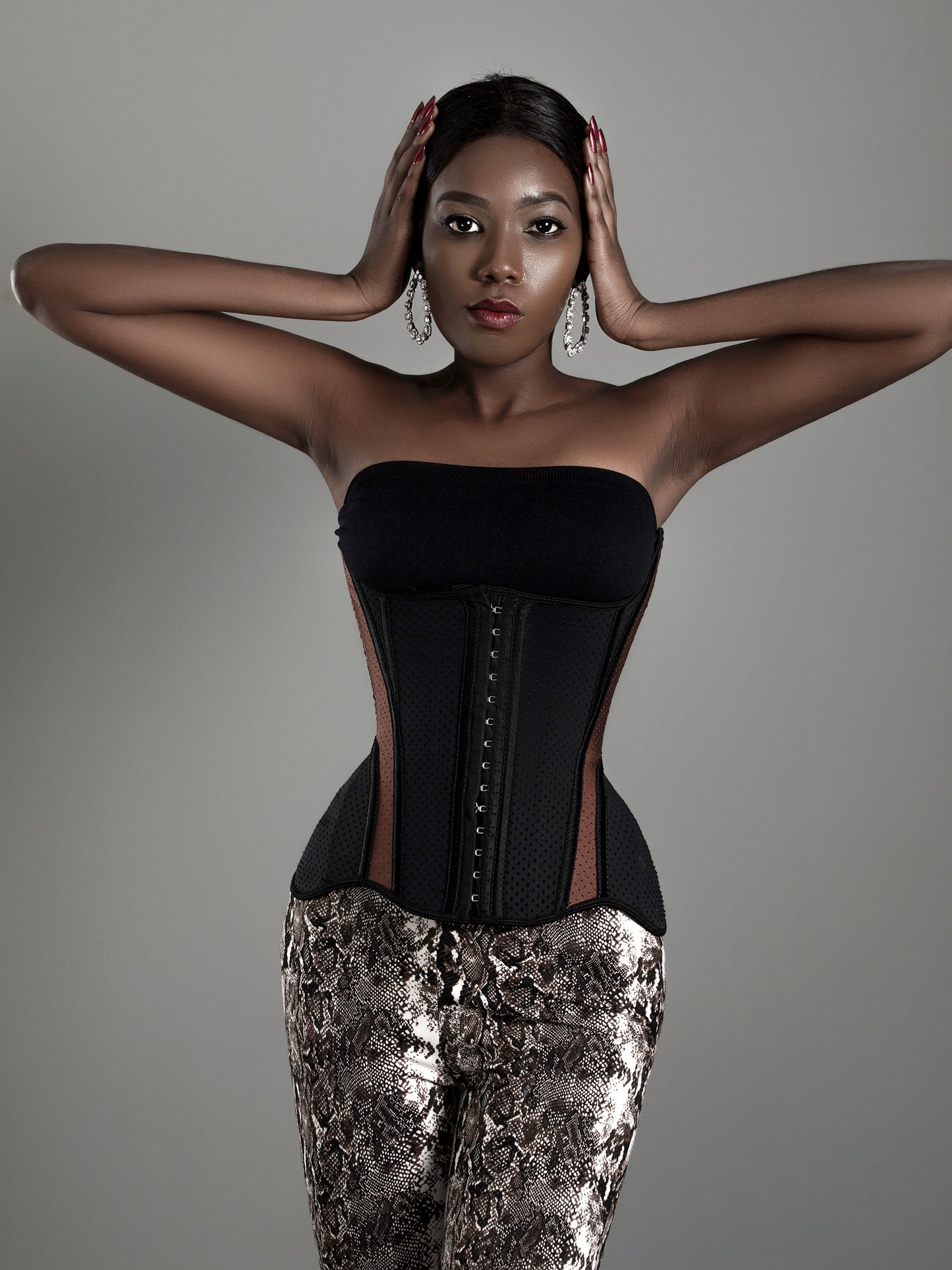 Sziqi 14 clips chocolate Strawberry latex fashion sports post-natal repair waist protection