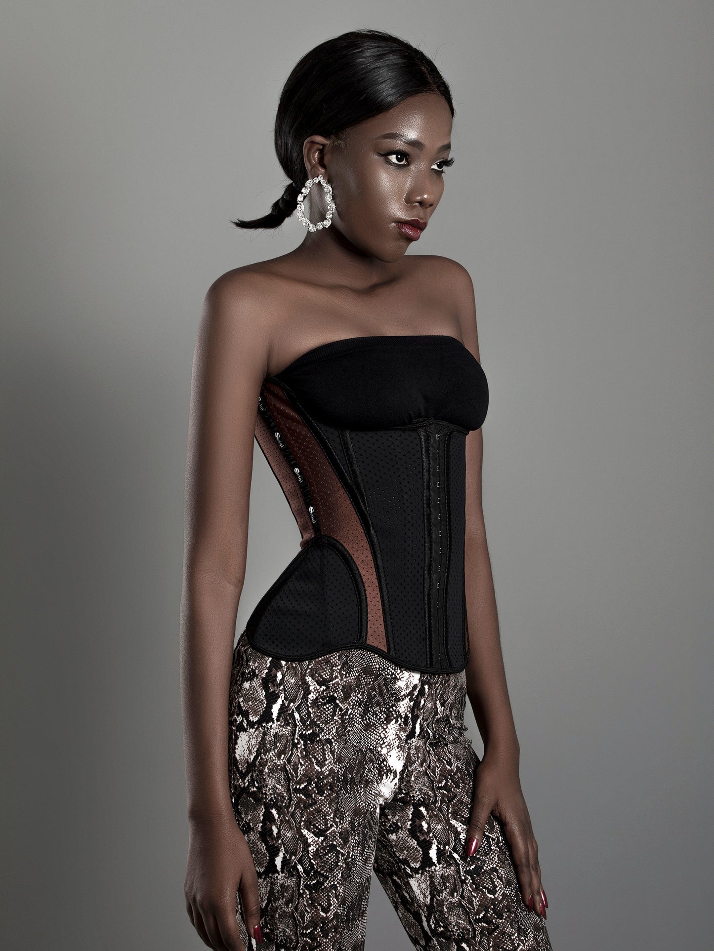 Sziqi 14 clips chocolate Strawberry latex fashion sports post-natal repair waist protection