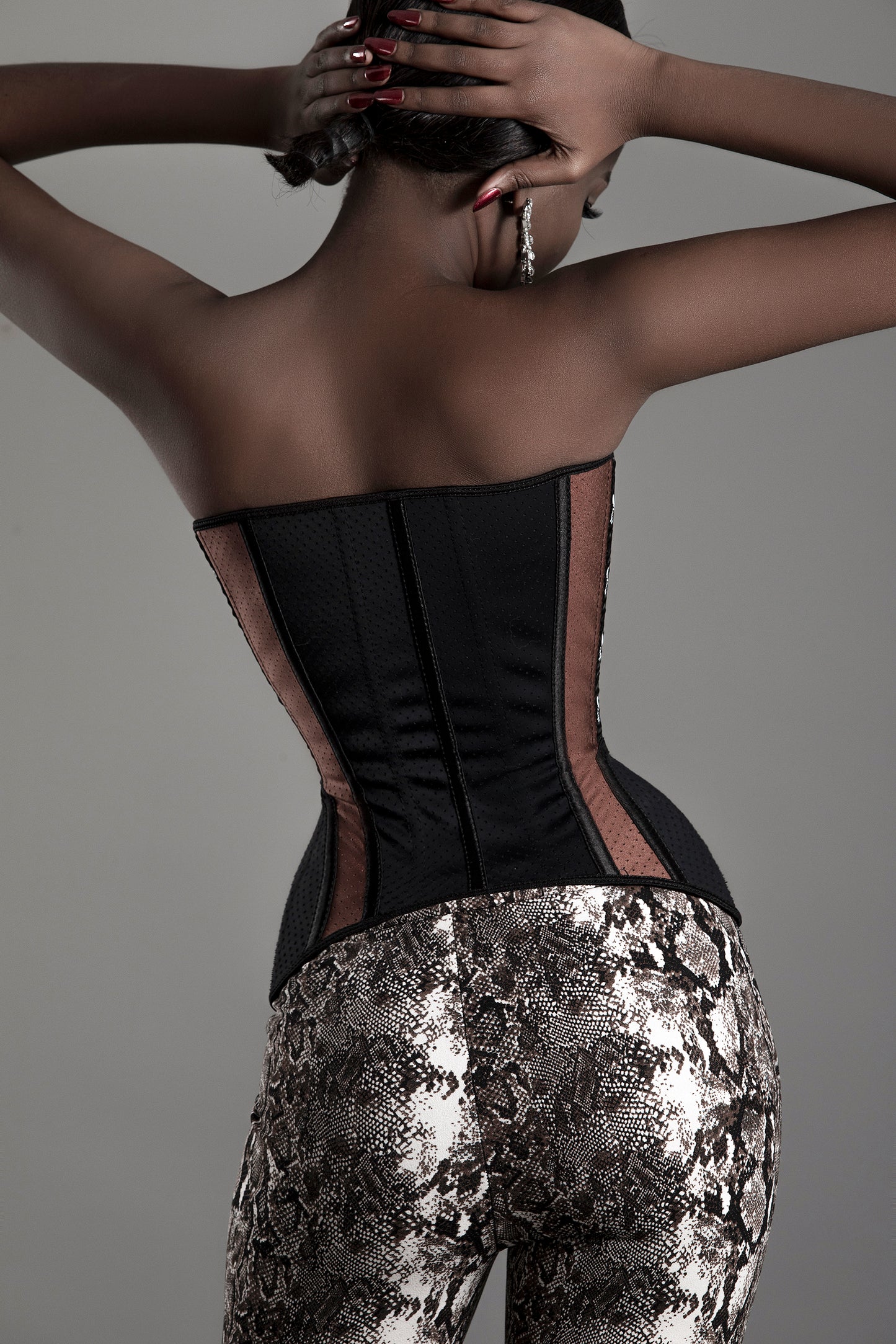 Sziqi 14 clips chocolate Strawberry latex fashion sports post-natal repair waist protection