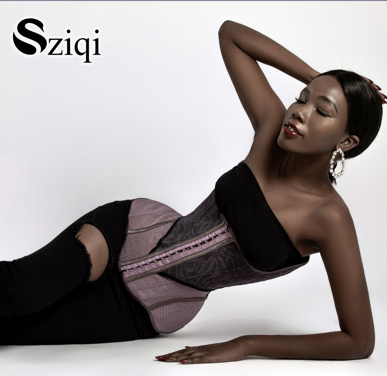 SZIQI, wisteria 15 clip waist trainer.