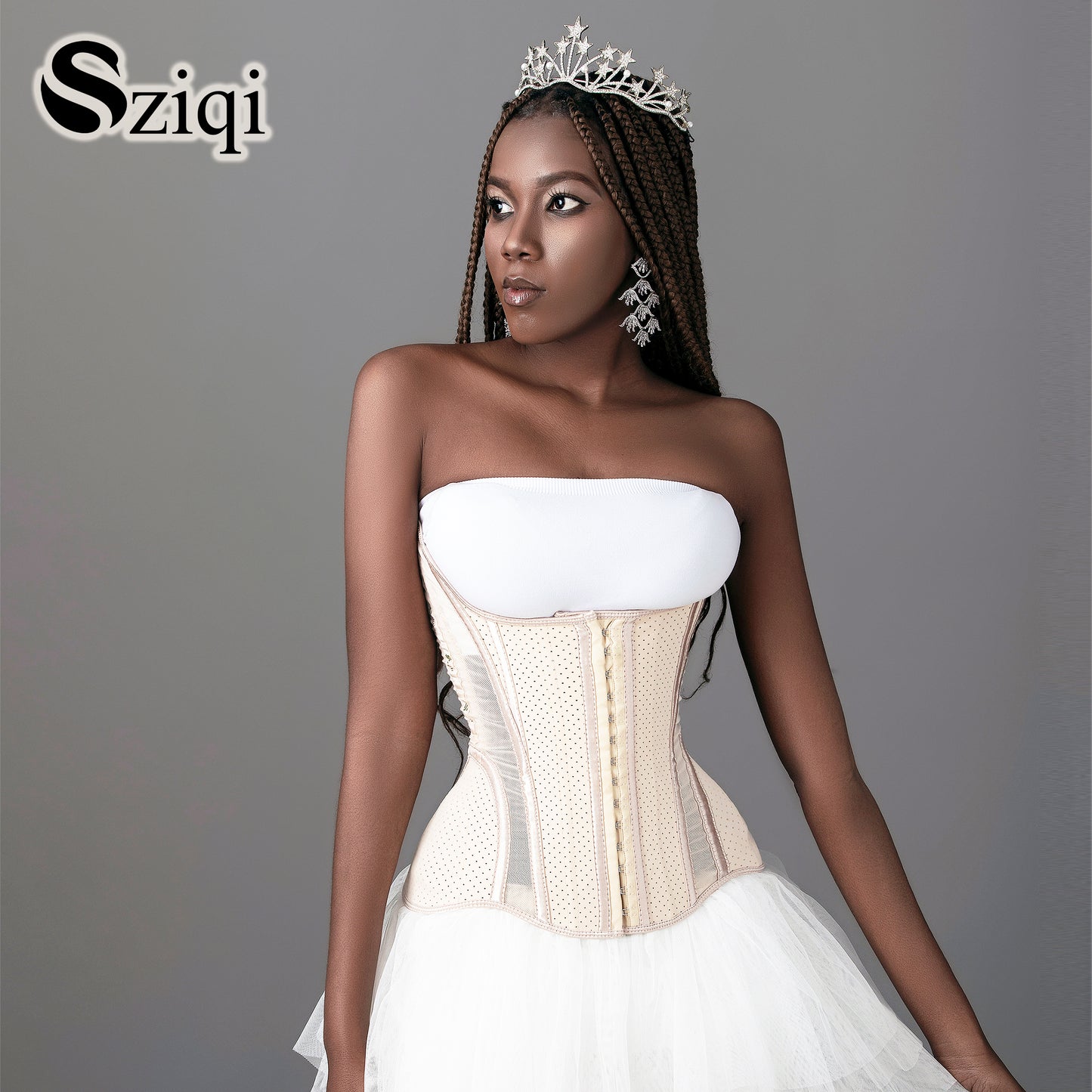 Sziqi14 button chocolate ice cream latex fashion sports post-natal repair waist protection