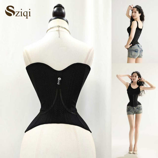 Sziqi14+1 Butterfly Shaped Latex Wings Back Support Anti-Pressure Chest Strong Abdominal Waist Hip Lift Youth Protection
