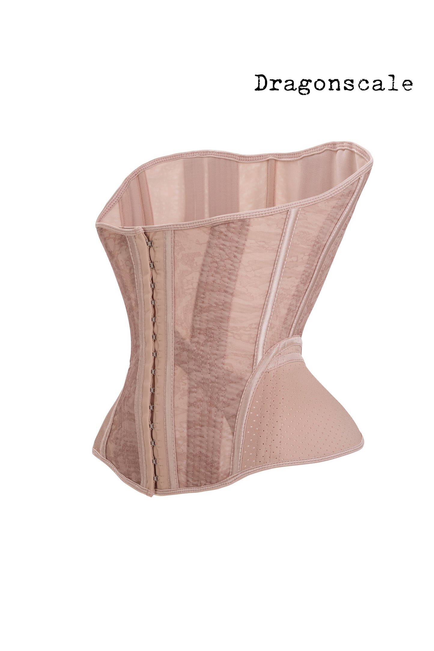 Sziqi 14+1 Buttons Dragon Dragonscale  Shapewear Skin Color Fashion Breathable Comfort Latex Strong Shaping Sports Waist Support